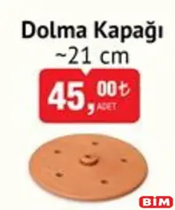 DOLMA KAPAĞI 21 CM DOLMA KAPAĞI 21 CM